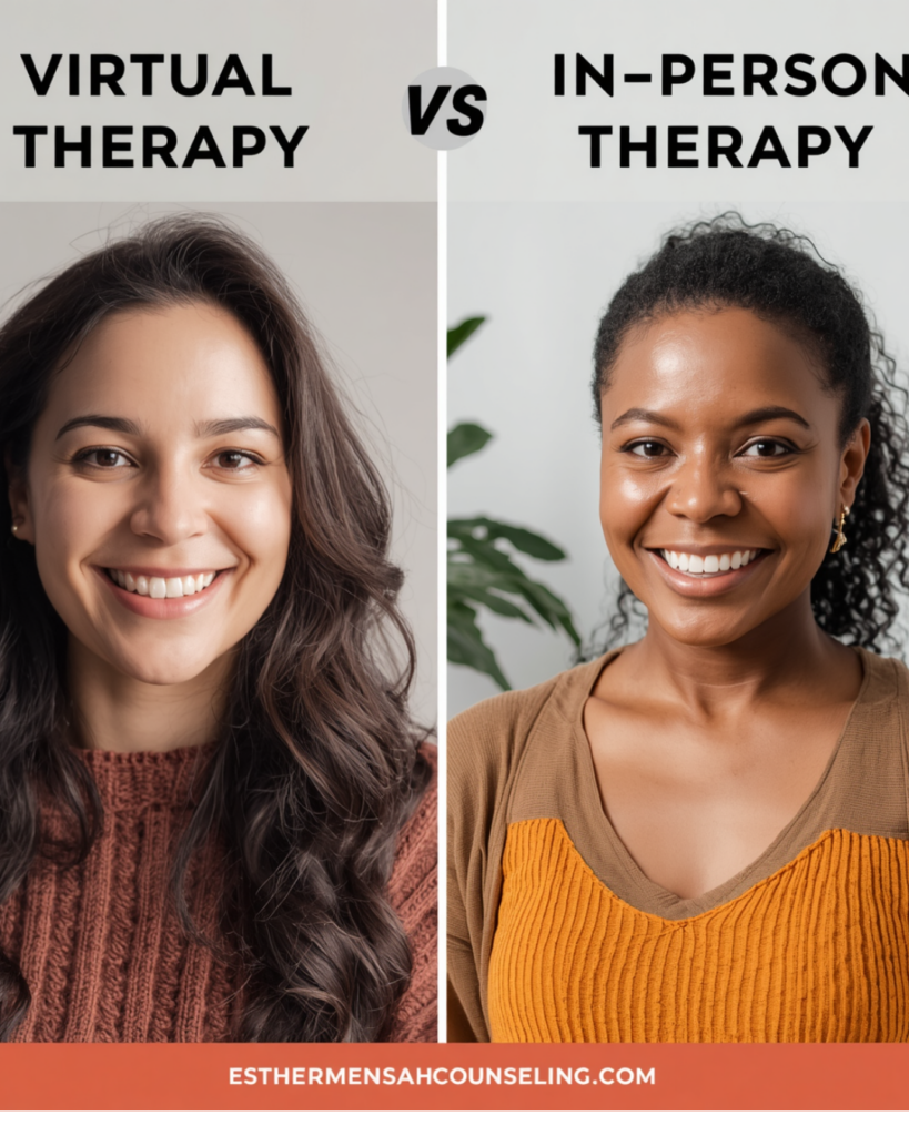 Virtual Therapy versus in-person therapy